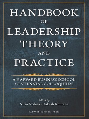 cover image of Handbook of Leadership Theory and Practice